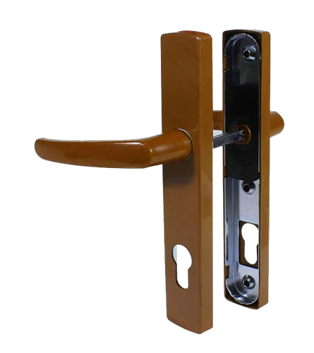KAHVE PVC KAPI KOLU SACLI YALE